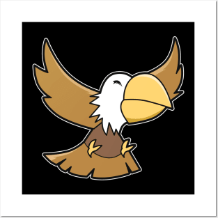 Comic Eagle Bird Posters and Art